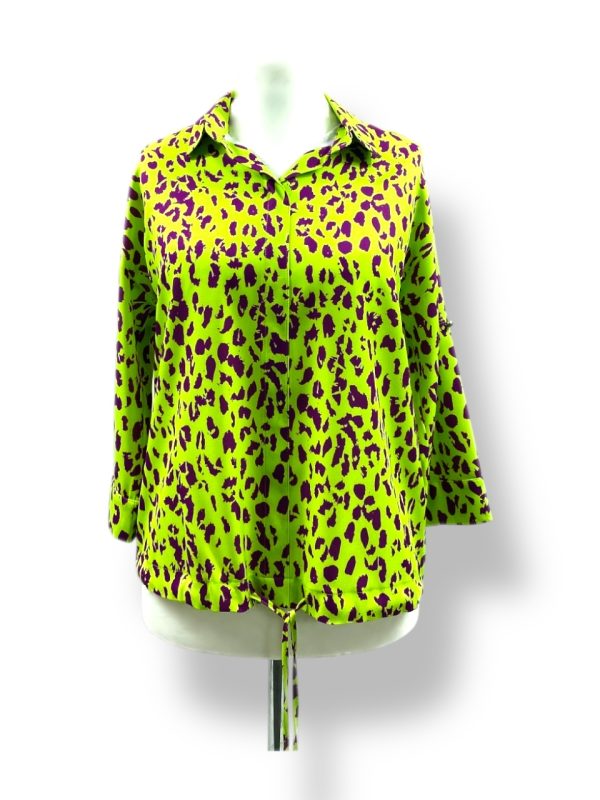 Bluzka WIĄZANA z kołnierzykiem