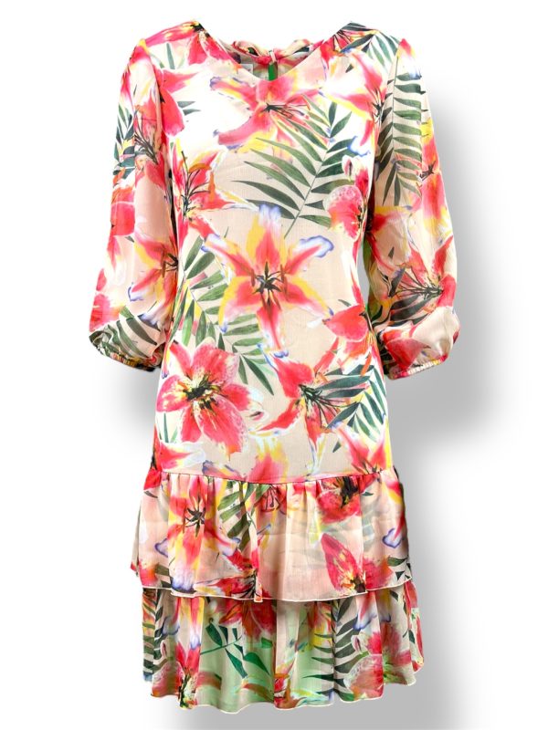 Sukienka FALBANA podwójna