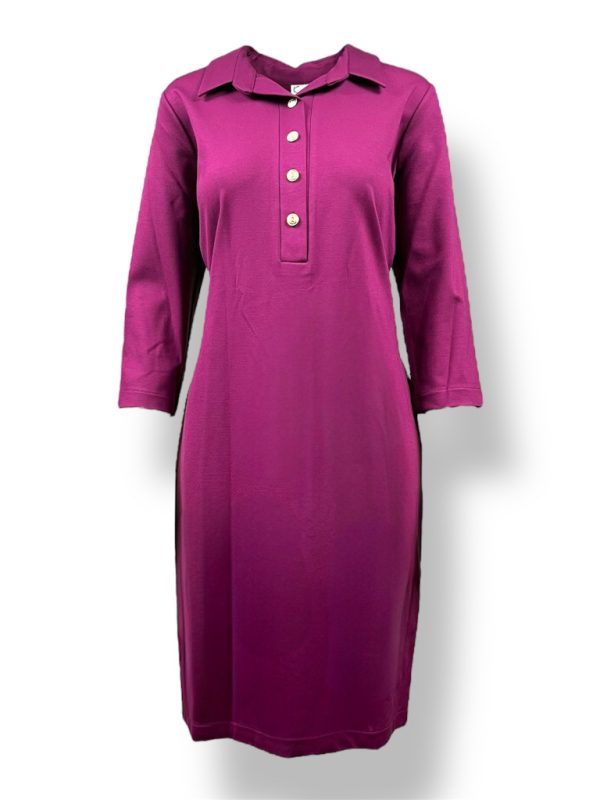 Sukienka OŁÓWKOWA z kołnierzykiem