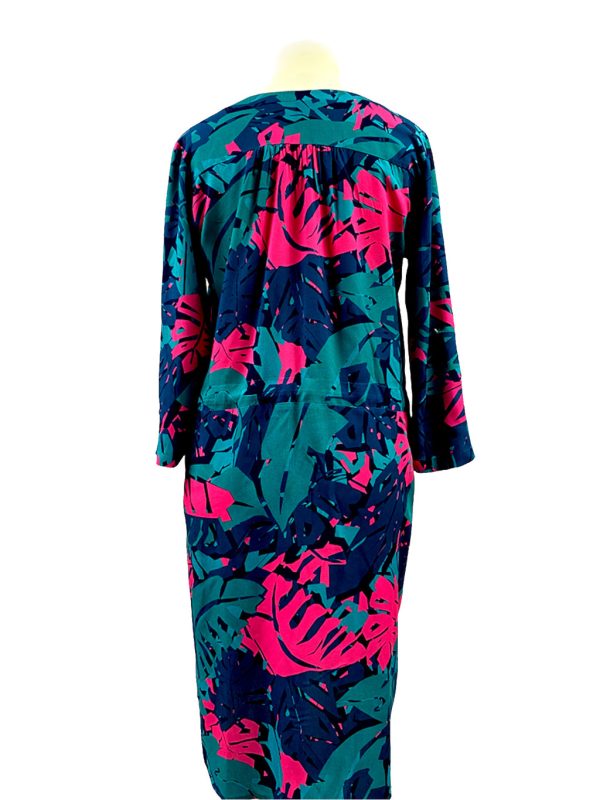 Sukienka OŁÓWKOWA z tunelem na sznurek