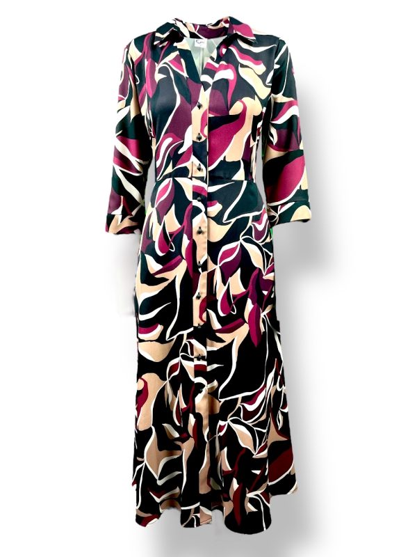 Sukienka SZMIZJERKA z kołnierzem