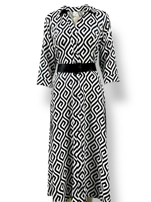 Sukienka SZMIZJERKA z paskiem czarnym