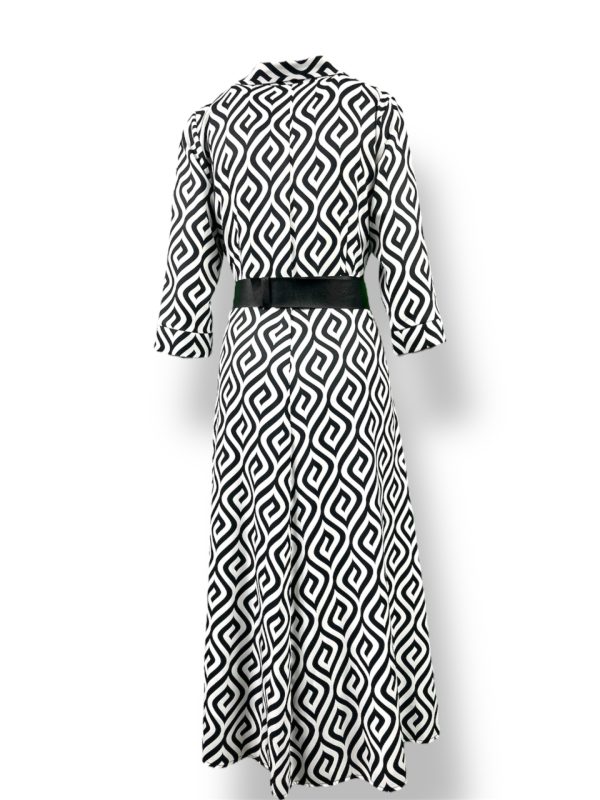 Sukienka SZMIZJERKA z paskiem czarnym