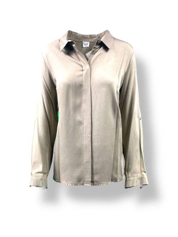 Bluzka KOSZULOWA dł/r złota