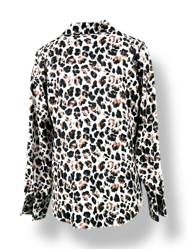 Bluzka damska KOSZULOWA panterka – długi rękaw