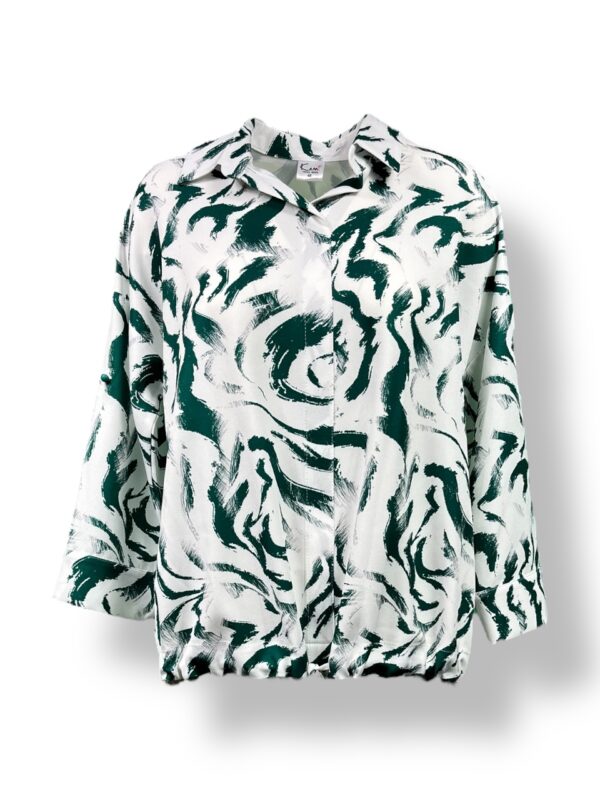 Bluzka damska WIĄZANA z kołnierzykiem