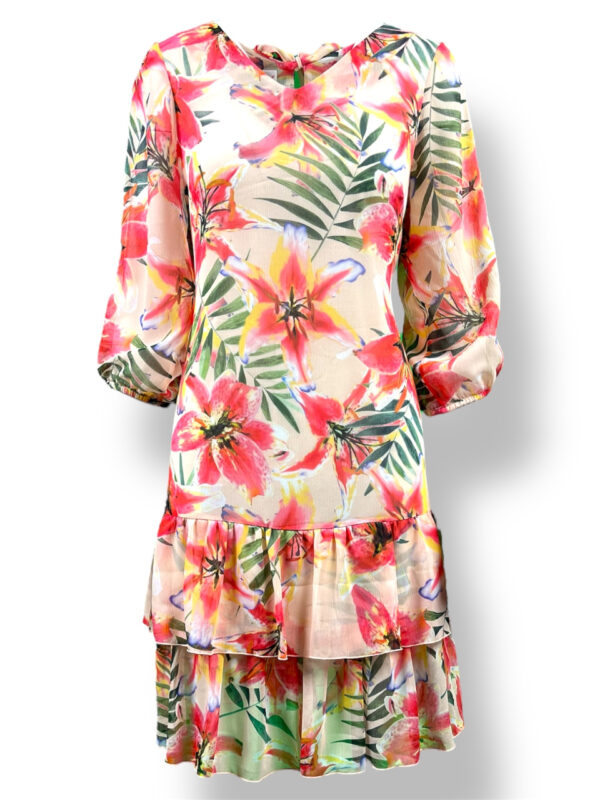 Sukienka FALBANA podwójna