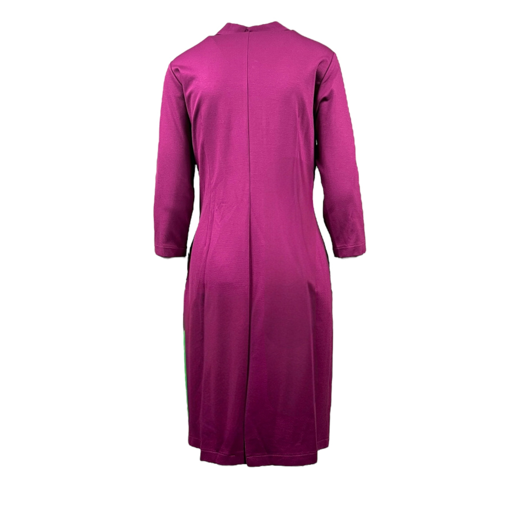 Sukienka damska OŁÓWKOWA z kołnierzykiem