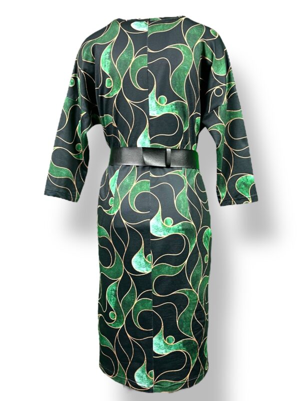 Sukienka damska OŁÓWKOWA – kolorowa (pasek czarny osobno)