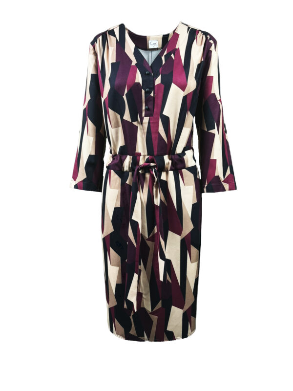 Sukienka damska PROSTA z tunelem na pasek