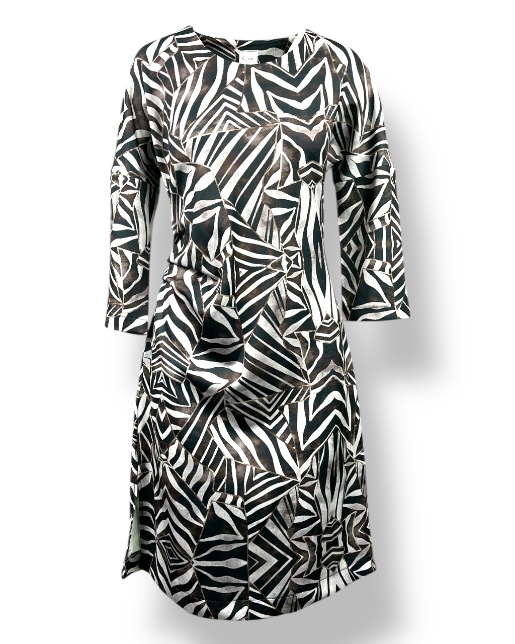 Sukienka damska PROSTA z zakładką na lewym boku