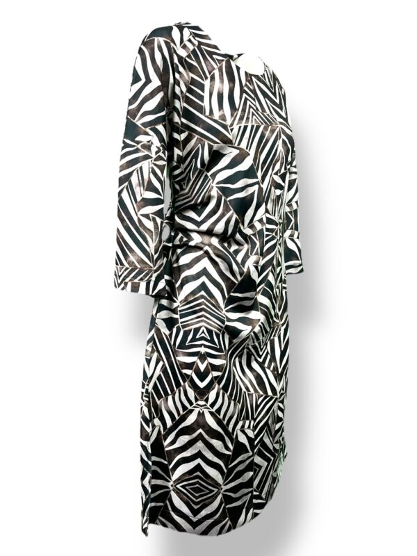 Sukienka damska PROSTA z zakładką na lewym boku