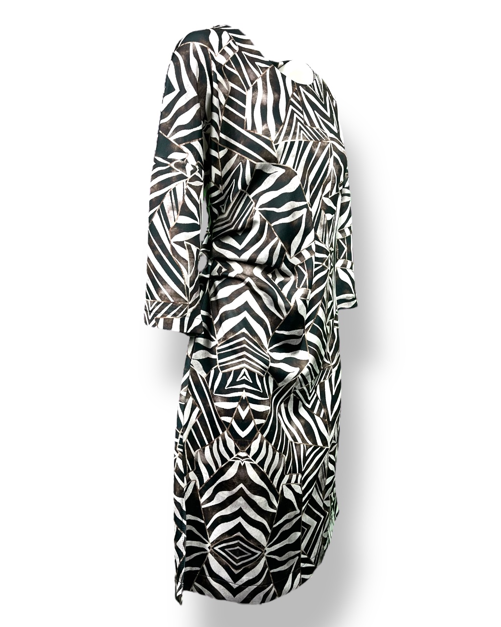 Sukienka damska PROSTA z zakładką na lewym boku