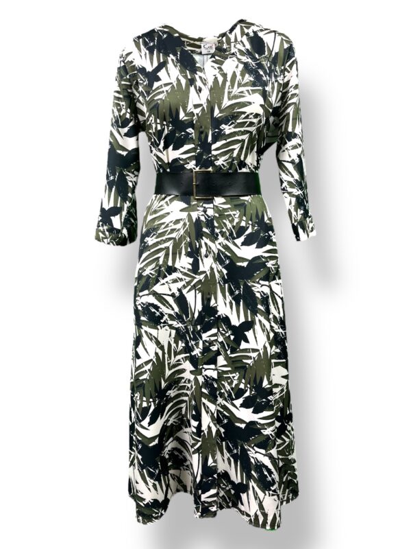 Sukienka damska SZMIZJERKA w serek – kolorowa (pasek czarny osobno)