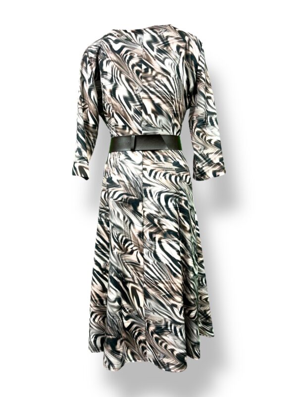 Sukienka damska SZMIZJERKA w serek – kolorowa  (pasek czarny osobno)