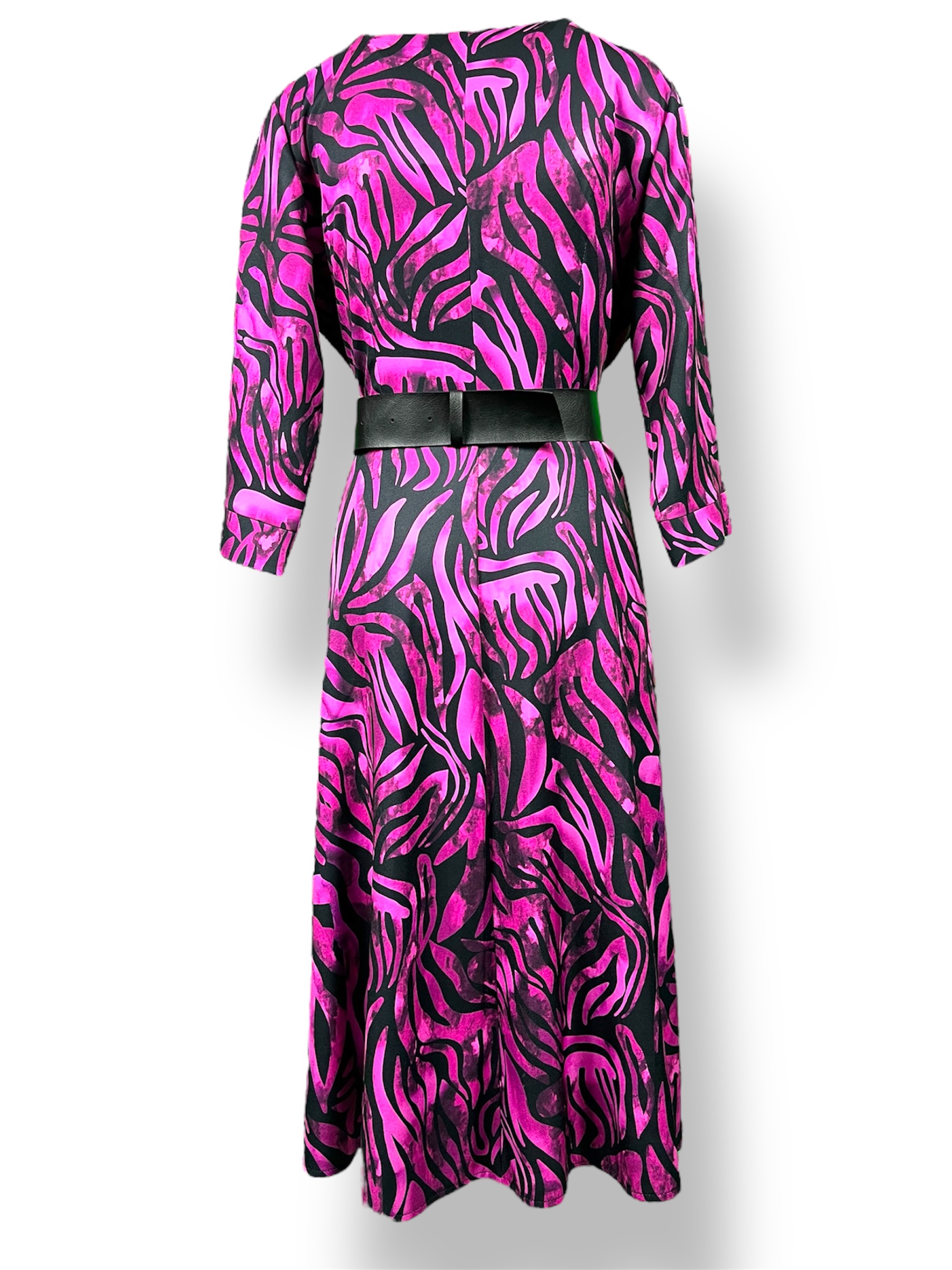 Sukienka damska SZMIZJERKA w serek – kolorowa (pasek czarny osobno)