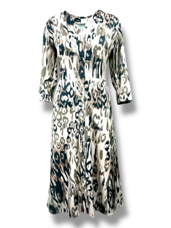 Sukienka damska SZMIZJERKA w serek – kolorowa