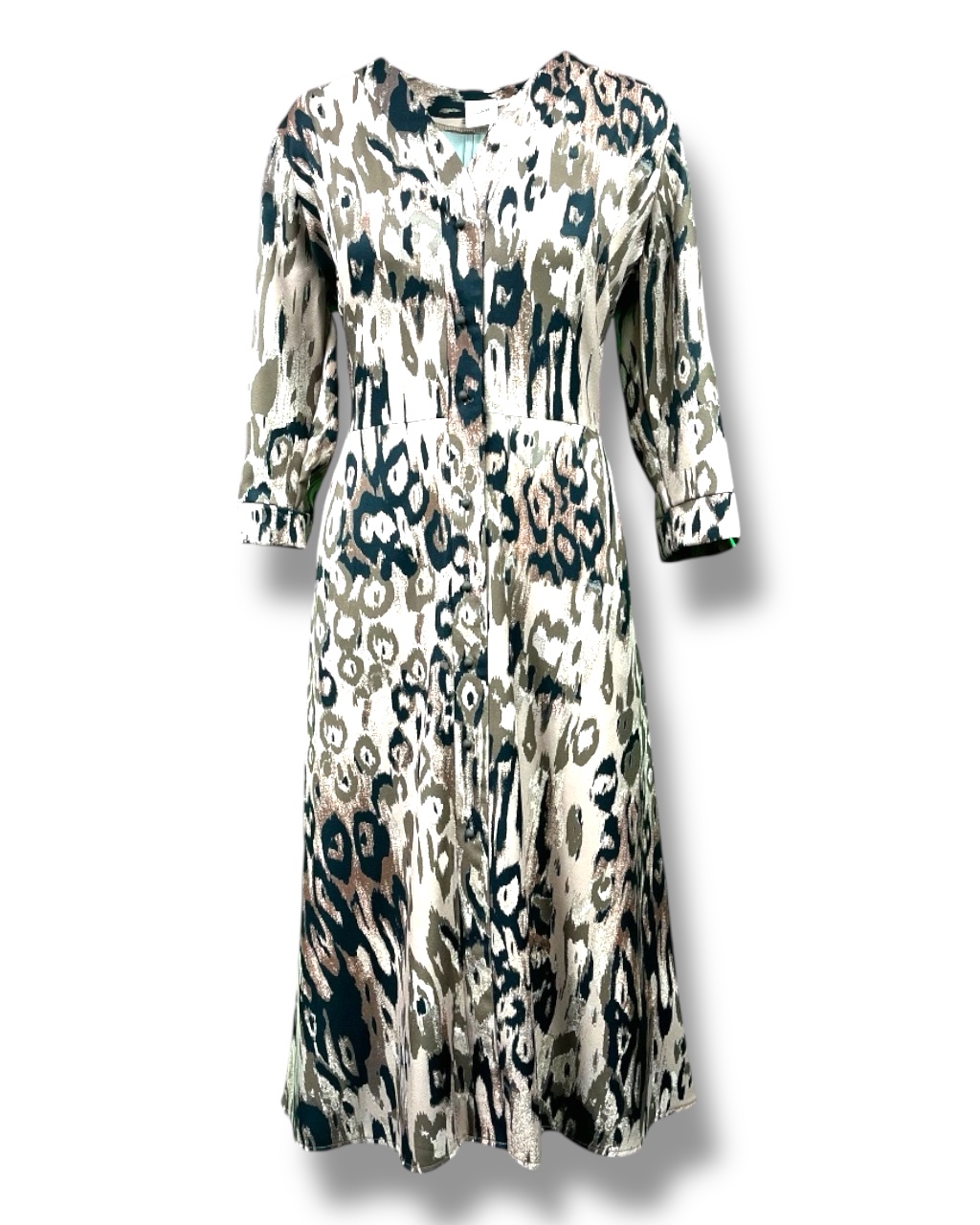 Sukienka damska SZMIZJERKA w serek – kolorowa