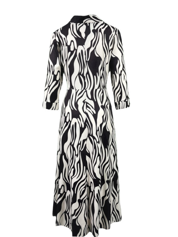 Sukienka damska SZMIZJERKA – kolor Krem/braz