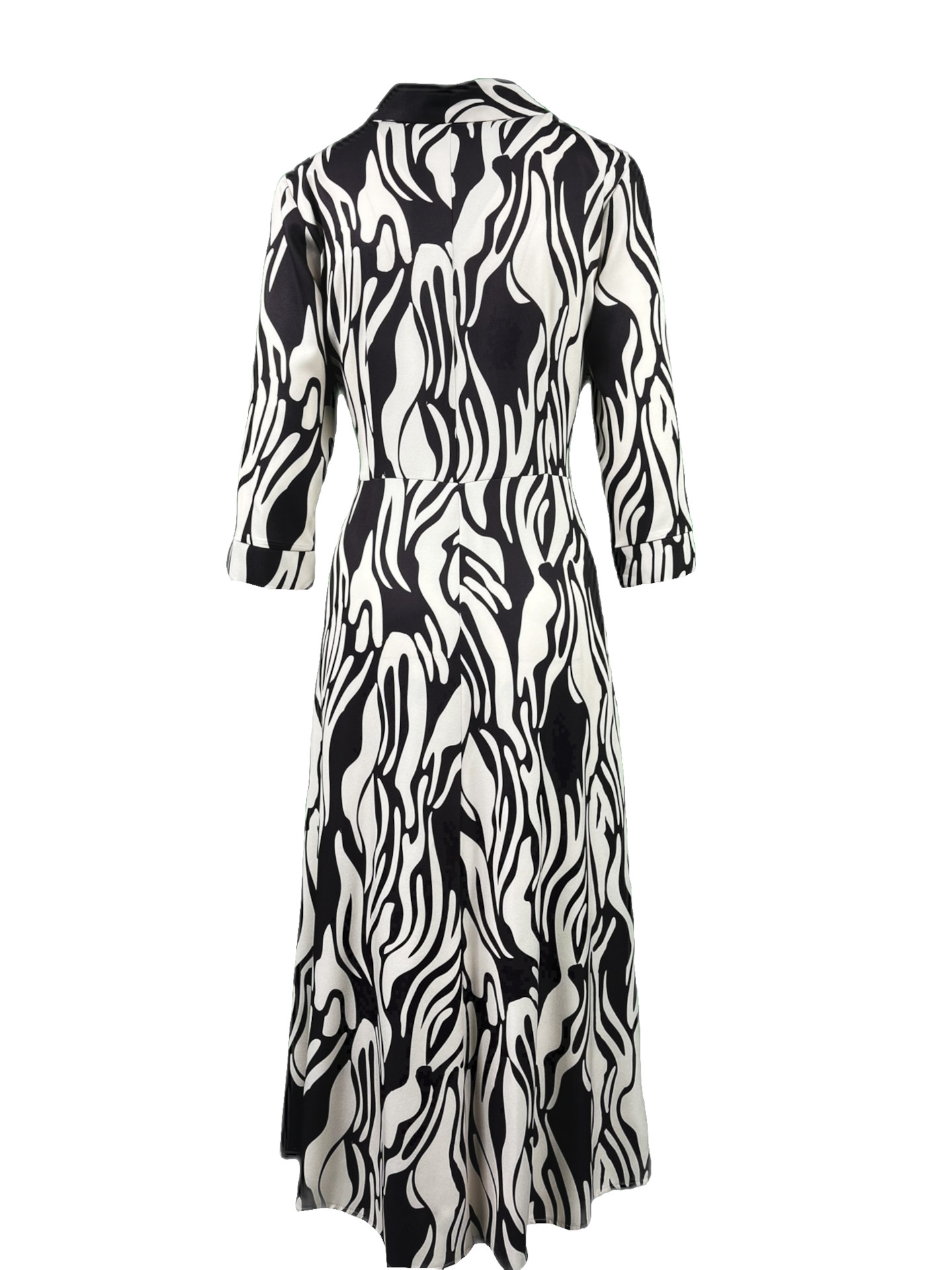 Sukienka damska SZMIZJERKA – kolor Krem/braz